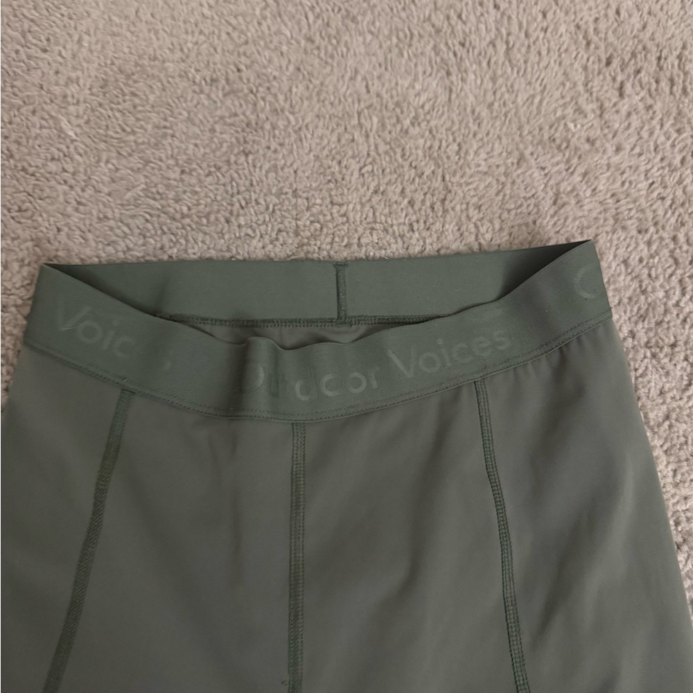 Outdoor Voices Superbloom 7/8 Leggings Color Tea Tree Size Small Zipper Pocket - Picture 2 of 4